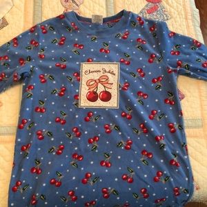 Cute Mary Engelbreit pajama top. Warm and cuddly for winter!